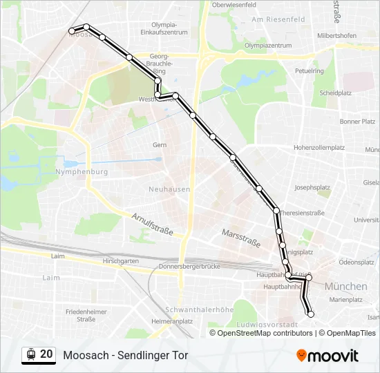 20 Light Rail Line Map