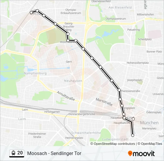20 Light Rail Line Map