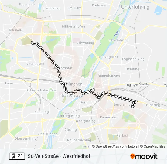 21 Light Rail Line Map