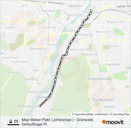 25 Light Rail Line Map