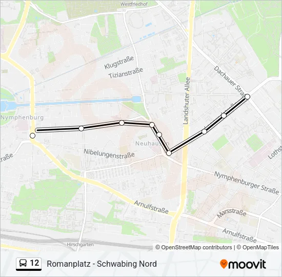 12 Bus Line Map