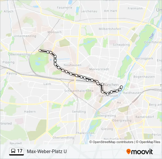 17 Bus Line Map