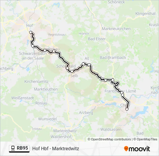  RB95: карта маршрута