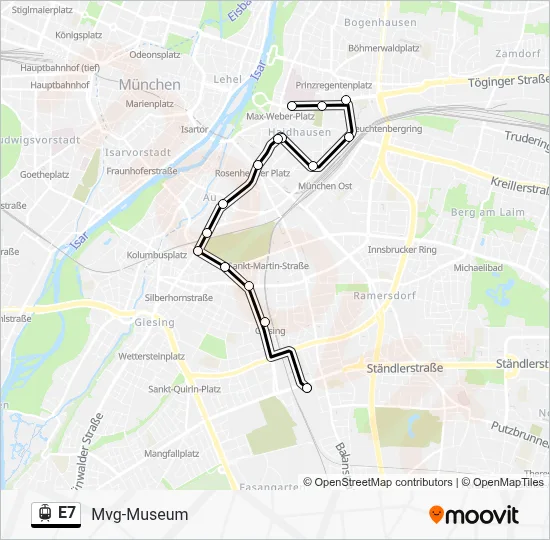 E7 Light Rail Line Map