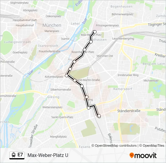 E7 Light Rail Line Map