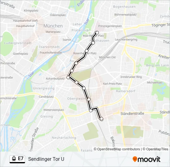 E7 Light Rail Line Map
