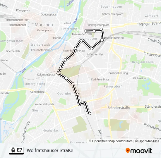 E7 Light Rail Line Map