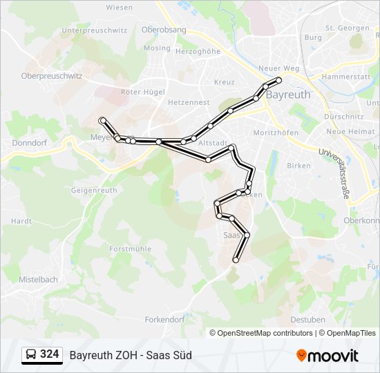 324 Route: Fahrpläne, Haltestellen & Karten - Saas Süd (Aktualisiert)