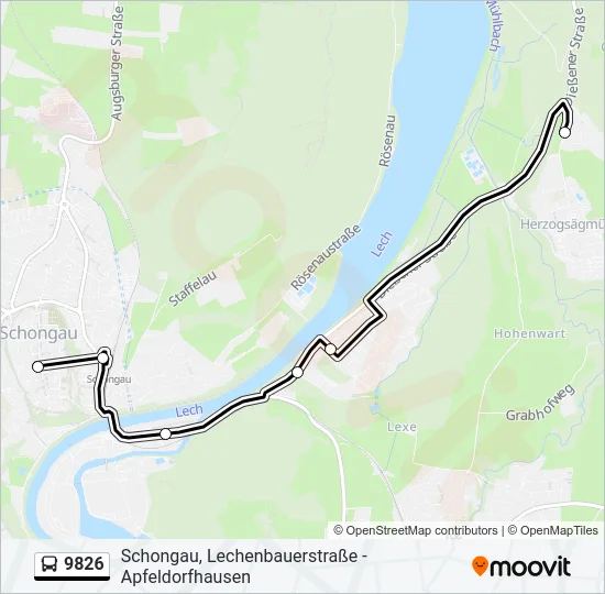 9826 Bus Line Map