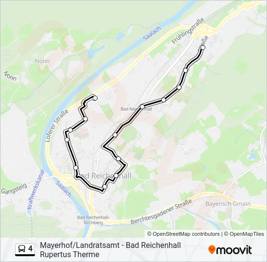4 Bus Line Map