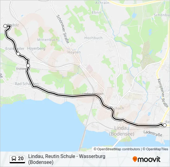 20 Bus Line Map