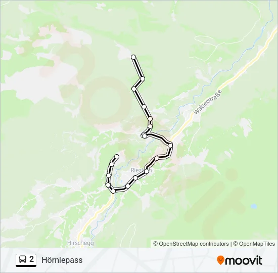 2 Bus Line Map