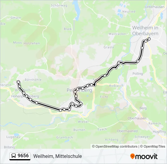 9656 Bus Line Map