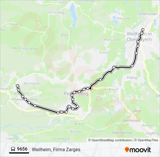 9656 Bus Line Map