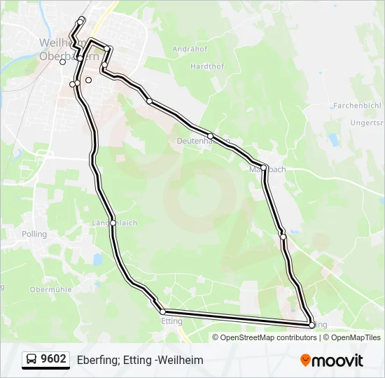 9602 Bus Line Map