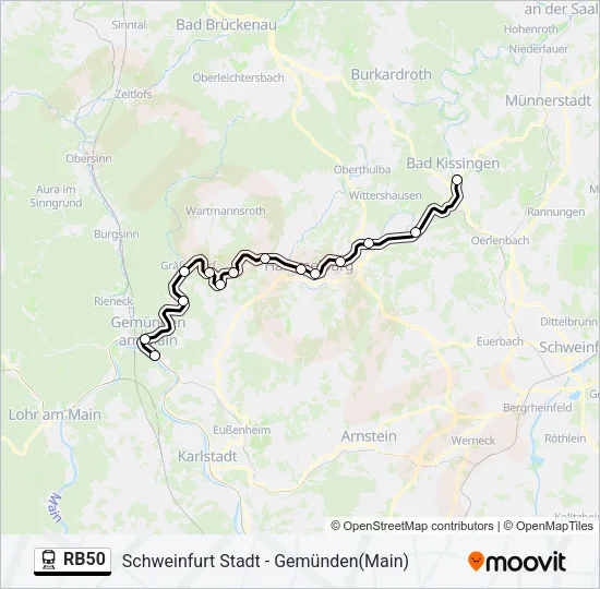 RB50  Line Map