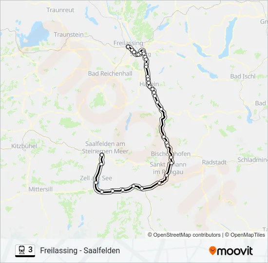 3 Train Line Map