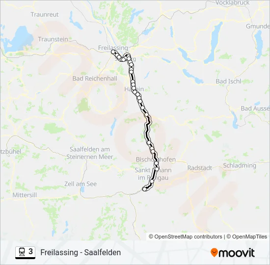 3 Train Line Map