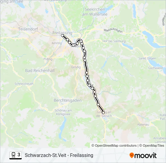 3 Train Line Map