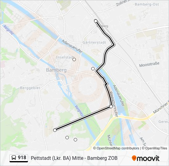 918 Route: Fahrpläne, Haltestellen & Karten - Oberer Stephansberg ...