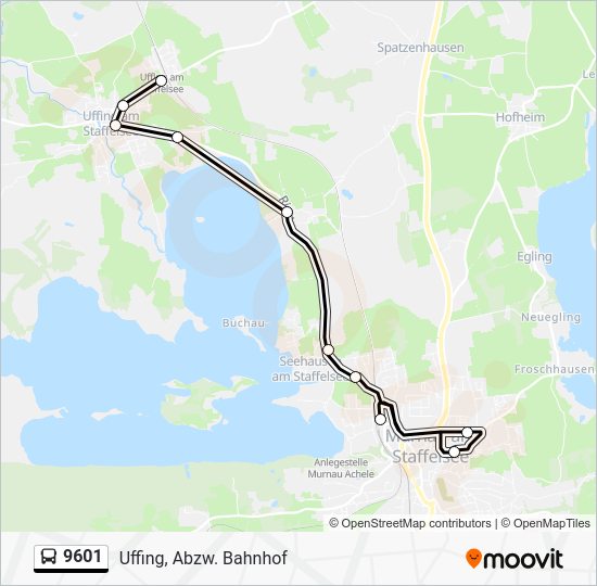 9601 Route: Schedules, Stops & Maps - Uffing, Abzw. Bahnhof (Updated)