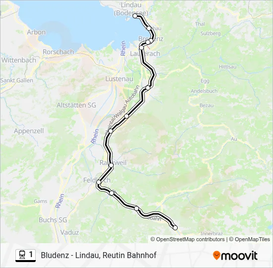 linie 1 Karte