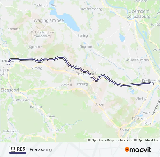 RE5 Train Line Map