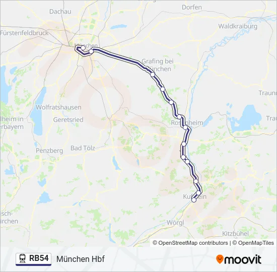 RB54 Train Line Map
