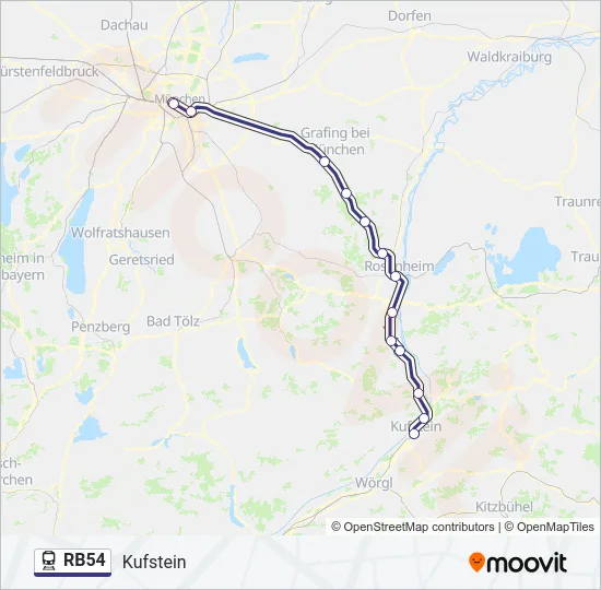 RB54 Train Line Map
