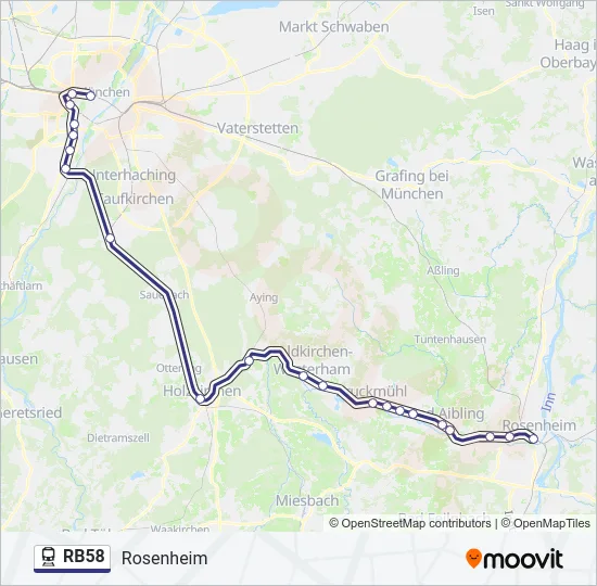 RB58 Train Line Map