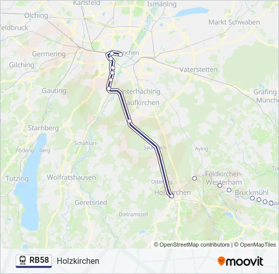 RB58 Train Line Map