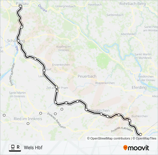 R Train Line Map