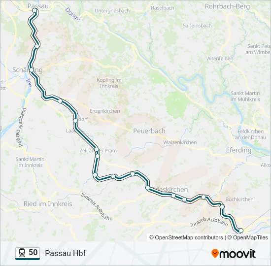 50 Train Line Map