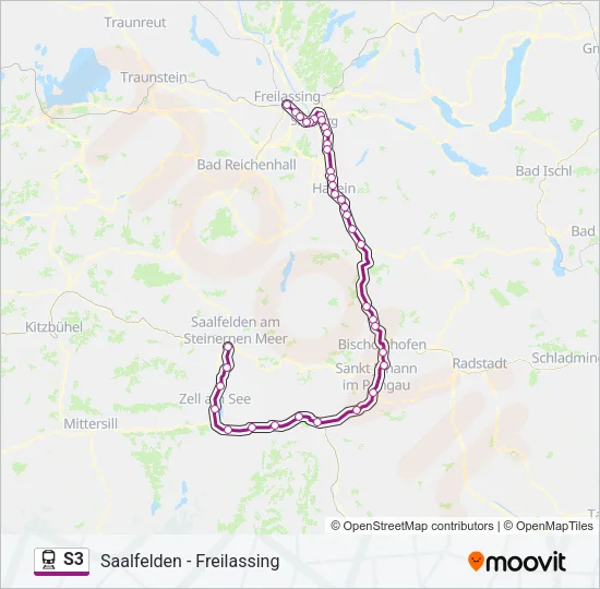 S3 Train Line Map
