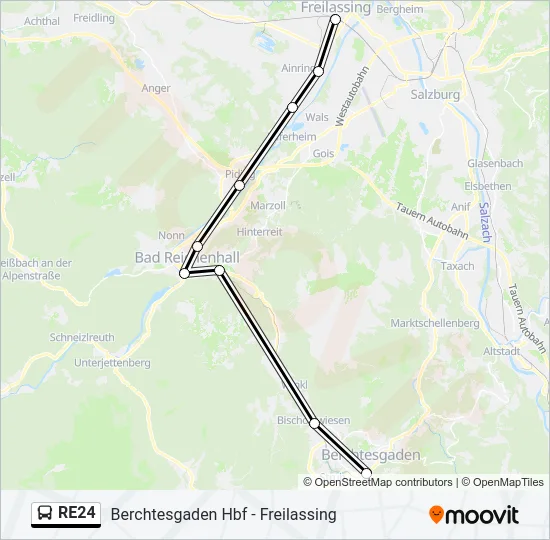 RE24 Bus Line Map