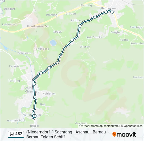 482 Bus Line Map