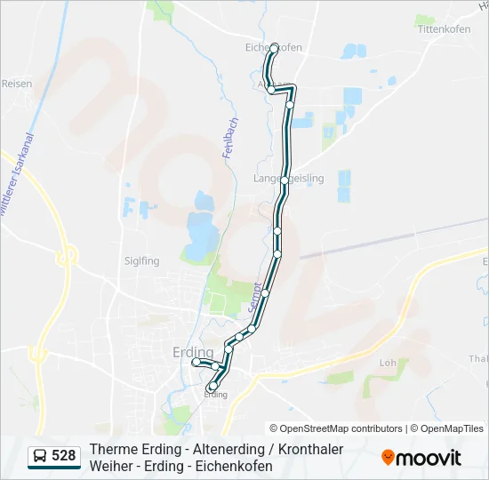 528 Bus Line Map
