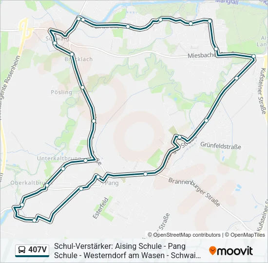 407V Bus Line Map