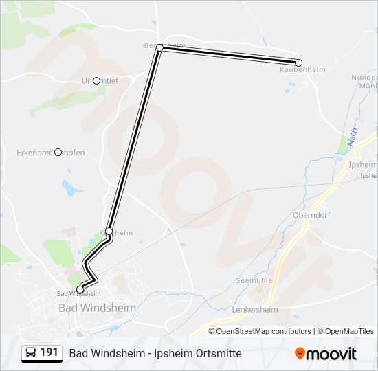 191-route-schedules-stops-maps-kaubenheim-updated