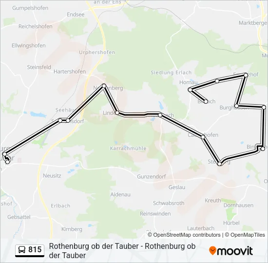 815 Bus Line Map