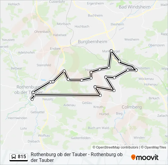 815 Bus Line Map