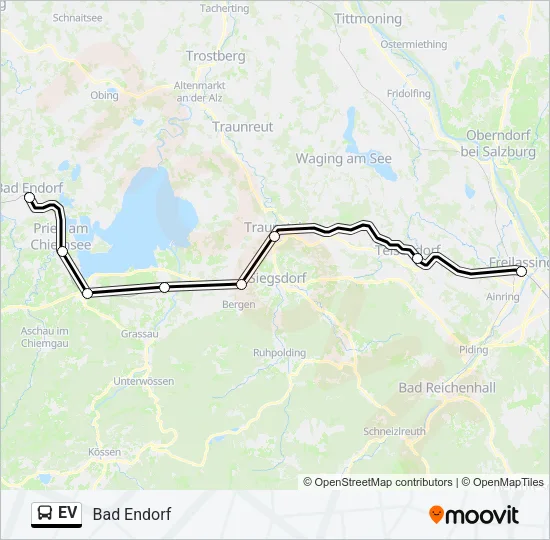 Автобус EV: карта маршрута