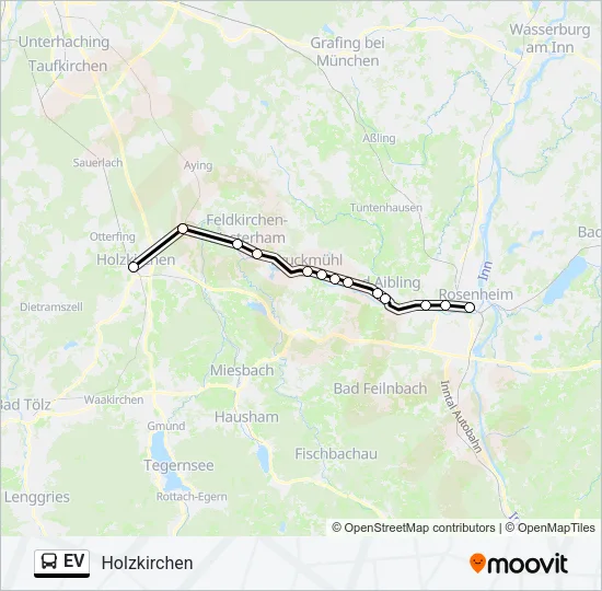 Автобус EV: карта маршрута