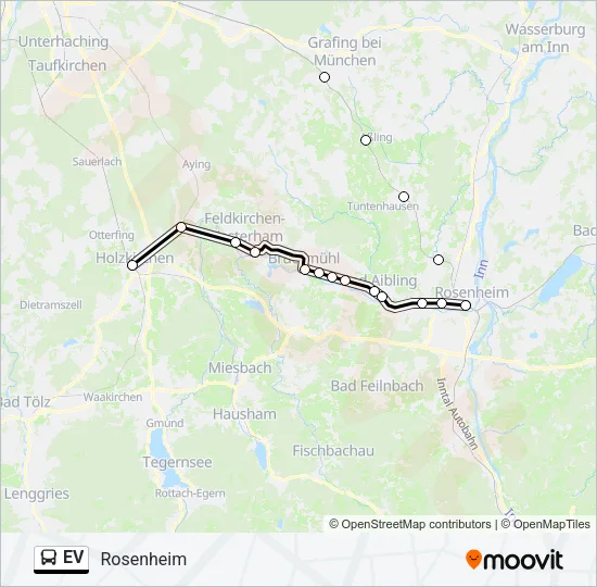 Автобус EV: карта маршрута