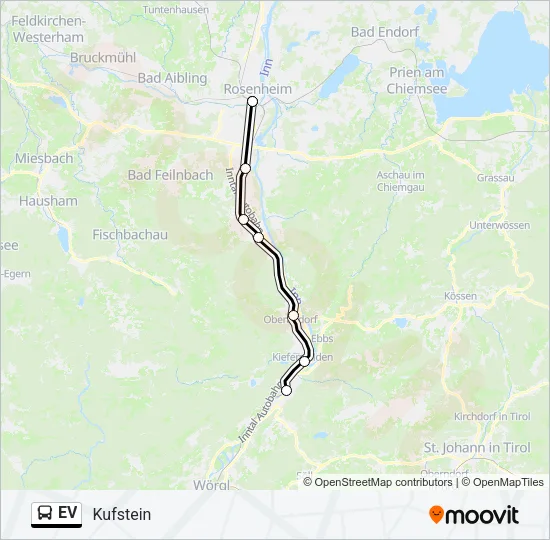 Автобус EV: карта маршрута