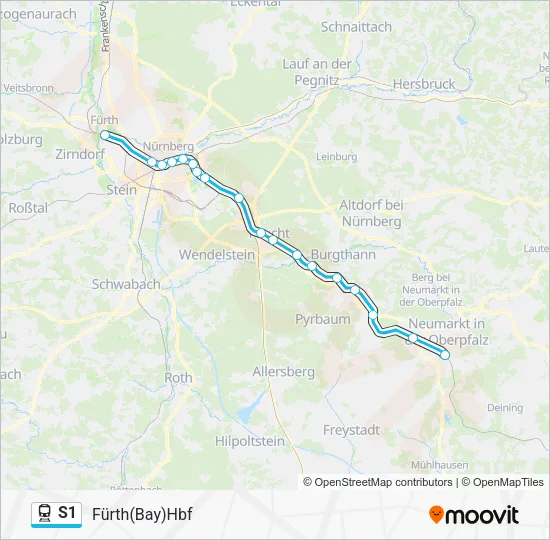  S1: карта маршрута