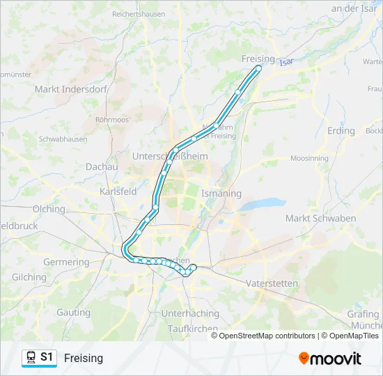 S1 Train Line Map