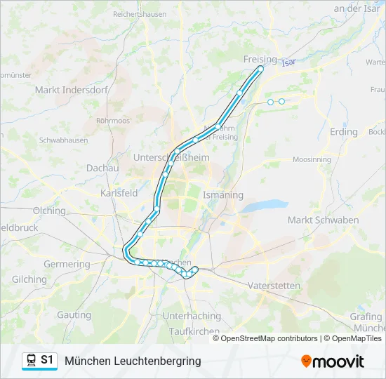 S1 Train Line Map