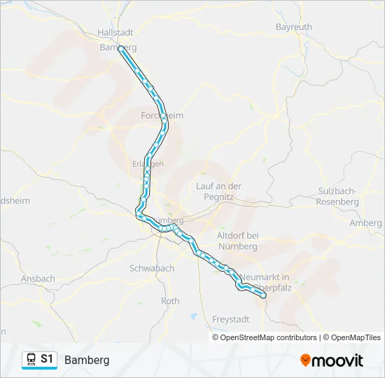 S1 Train Line Map