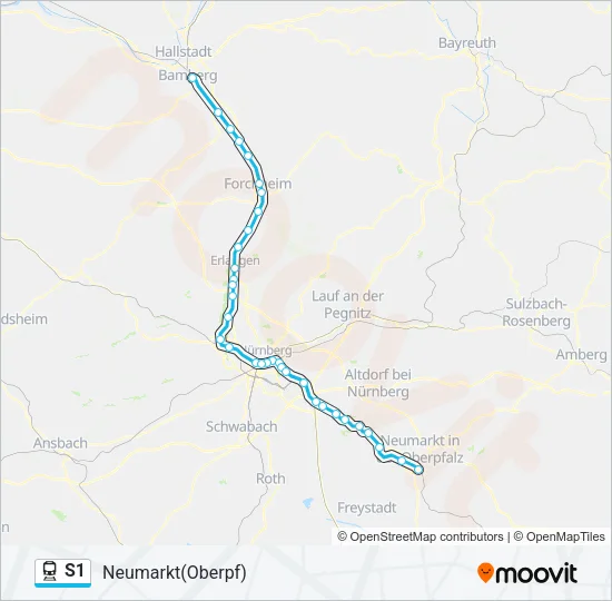 S1 Train Line Map